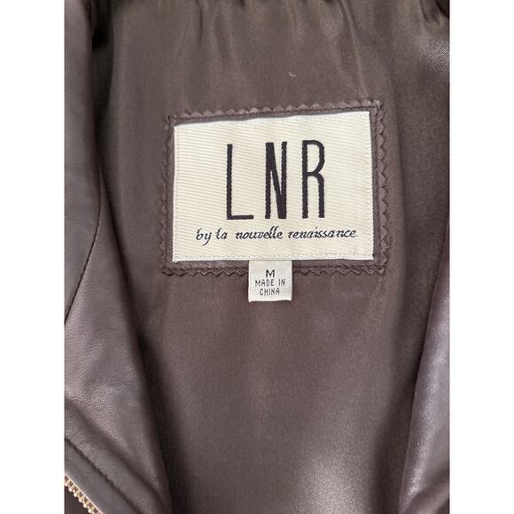 LNR Glove Tanned Leather Jacket Size M Buttery Brown Model Off Duty - Picture 2 of 12